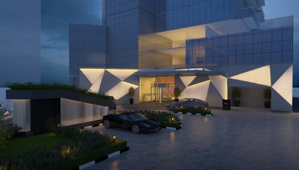 Tryp By Wyndham Dubai Hotel Exterior foto The hotel is located in the city of Karachi, Pakistan.