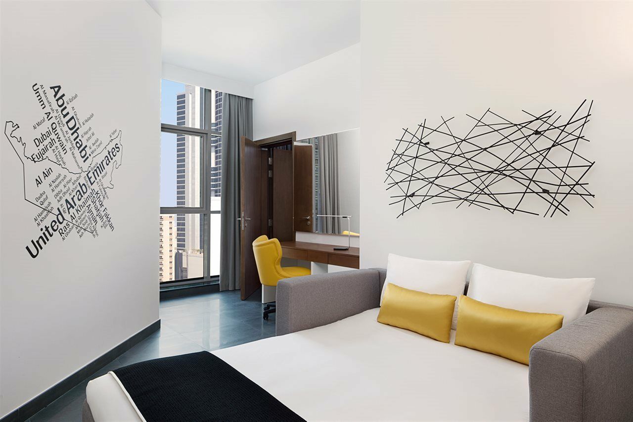 Tryp By Wyndham Dubai Hotel Exterior foto The map of the United Arab Emirates on the wall of a room at the hotel